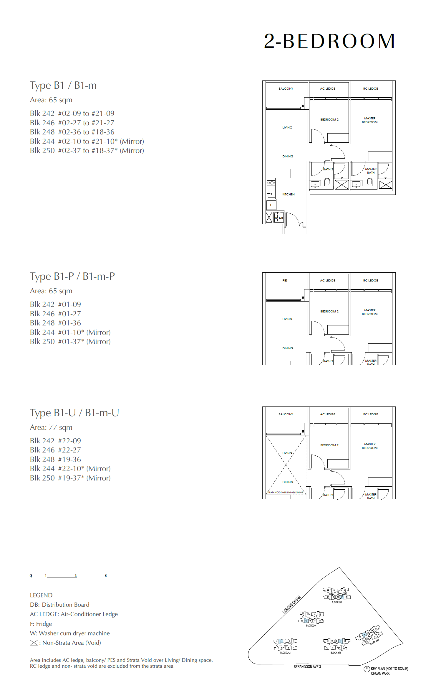 Chuan Park 1 Bedroom Floor Plan 5