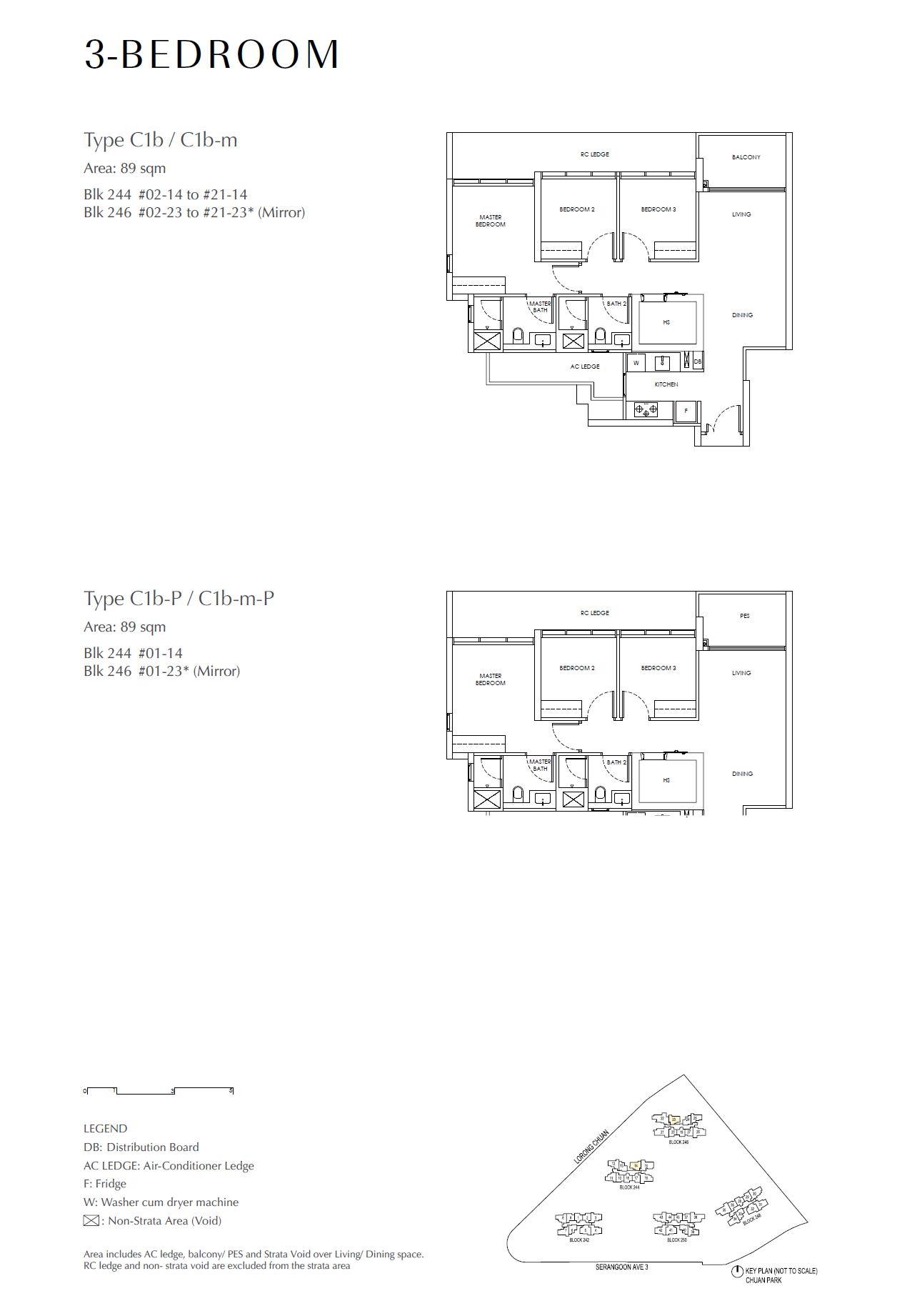 Chuan Park 1 Bedroom Floor Plan 19